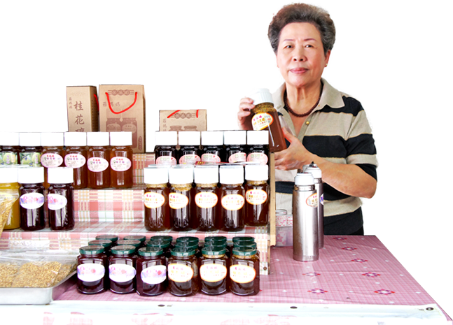 羅媽媽現場解說桂花釀